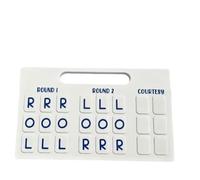 Mahjong - Tabla de práctica individual, impresa en 3D, 24 ranuras para arreglo de azulejos y entrenamiento de estrategia, ayuda portátil ligera para principiantes y jugadores avanzados, se adapta a