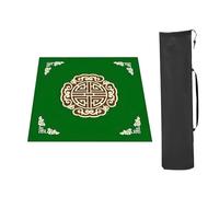 Mahjong table mat Tapetes for Juegos de Mesa, Engrosados con Bolsa de Almacenamiento, tapete Mahjong Antideslizante y con reducción de Ruido, for Juegos de Cartas de póquer, Juegos de Azulejos(Green