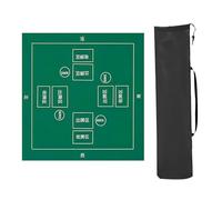 Mahjong table mat Tapetes for Juegos de Mesa, for Mesa con Reglas, tapete de Mahjong Engrosado Antideslizante y con reducción de Ruido, for Juegos de Mahjong y Juegos de póquer(Green,90x90cm(35. 43x35