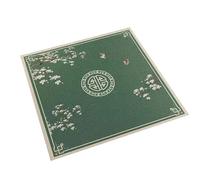 Mahjong tapete de mesa Tapetes for juegos de mesa, tapete de póquer verde antideslizante y con reducción de ruido, tapete for mesa de cartas, tapete de mesa for juegos de mesa, tapete cuadrado(51.2x51