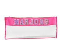 Mahjong Tile Bag, 20.87x9.84x0.79 Inches, Waterproof Large Holder for Easy Storage, Sturdy Portable Organizer Case with Zipper, Ideal for Business Studio Home Travel Adults Teens Gatherings Game Night