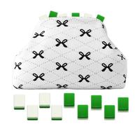 Mahjong Tile Bag - Hand-Woven 11.8in | Magnetic Closure, Aesthetic Case