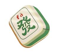 Mahjong Tile Bottle Opener - 7x6x1.2cm Beech Iron Manual Lid Remover, Portable Kitchen Gadget | Durable Beer Soda Beverage Opener For Fridge Refrigerator Home Kitchen Bar Travel Camping