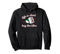 Mahjong Tile Game Life is Short Comprar los Azulejos Sudadera con Capucha