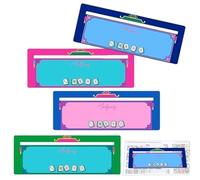 Mahjong Tile Guide, Game Line Ruler, Mahjong Alignment Helper, 7.48x2.76x0.04 Inches Portable 4-Pack Aid Tool, Ideal for Seniors, Adults, RV, Travel, Road Trip and Holiday Tournament