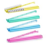 Mahjong Tile Racks - 4PCS Acrylic Board Game Accessories for Organized Play | Sturdy Lightweight Design Perfect for Women Family Beginners Youth Children Bar Party and Carnival Use, 47.5x3.3cm