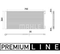 MAHLE 70828037 A/C - Condensador