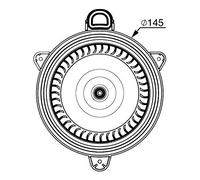 MAHLE AB 267 000P Premium Line - Ventilador interior