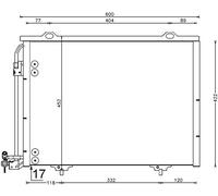 MAHLE ORIGINAL AC 211 001S Condensador, aire acondicionado