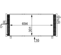 MAHLE AC 247 000S A/C - Condensador
