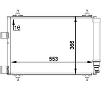 MAHLE AC 314 000P A/C - Condensador