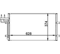 MAHLE AC 374 000P A/C - Condensador