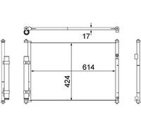 MAHLE AC 490 000S A/C - Condensador