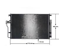 MAHLE AC 553 001S Condensador, aire acondicionado