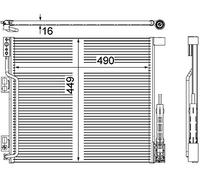 MAHLE Aftermarket Condensador, aire acondicionado para NISSAN: NV200 (Ref: AC 570 000P)