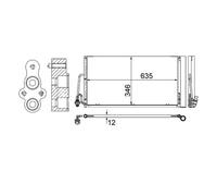 Condensador del aire acondicionado AC 590 000S MAHLE para MINI MINI MINI CLUBMAN