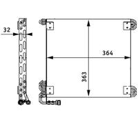 MAHLE AC 660 000P Condensador, aire acondicionado