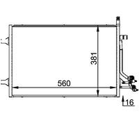 MAHLE AC 692 000P A/C - Condensador