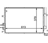 MAHLE ORIGINAL AC 693 000P Condensador, aire acondicionado
