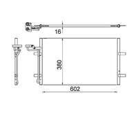 Condensador del aire acondicionado AC 725 000S MAHLE para VOLVO C30 S40 II V50