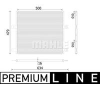 MAHLE AC 75 000P A/C - Condensador