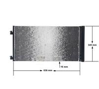 MAHLE AC 751 000S Condensador, aire acondicionado