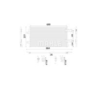 MAHLE AC 906 000S - Condensador A/C