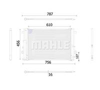 MAHLE AC 933 000S A/C - Condensador