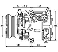 MAHLE ACP 106 000P - Compresor A/C