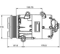 MAHLE ACP 1331 000P - Compresor A/C
