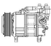 MAHLE ACP 599 000P A/C Compresor BEHR PREMIUM LINE