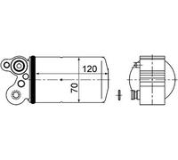 MAHLE AD 101 000S - Aire acondicionado para secadora VOLVO V60 I (155/157)