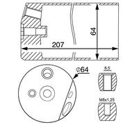 MAHLE AD 14 000S Filtro deshidratante aire acondicionado Filtro Deshidratador Filtro Deshidratador Filtro Secador