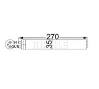 MAHLE AD 64 000S - Aire acondicionado para secadora Honda Accord VII (CL/CN)