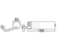 Mahle AD 68 000S - Secador de filtro y acumulador