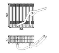 Mahle AE 38 000s Vaporizador Acondicionado para Audi A3 Skoda Octavia I VW Bora