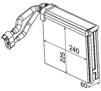 MAHLE AE 94 000P Evaporador aire acondicionado sin válvula de expansión para vehíc. dirección a la derecha