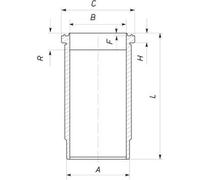 MAHLE Aftermarket Camisa del cilindro (Ref: 061 WN 09 01)