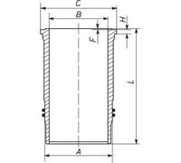 Camisa de cilindro MAHLE 592 WN 11