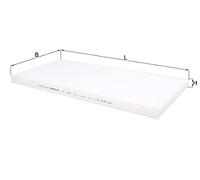 mahle aftermarket gmbh 72467405 Filtro de aire de cabina