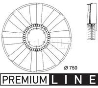 MAHLE Aftermarket Hélice ventilador, refrigeración del motor (Ref: CFW 11 000P)
