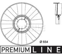 MAHLE Aftermarket Hélice ventilador, refrigeración del motor (Ref: CFW 14 000P)