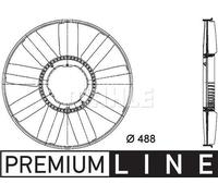 MAHLE Aftermarket Hélice ventilador, refrigeración del motor (Ref: CFW 21 000P)