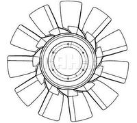 MAHLE Aftermarket Hélice ventilador, refrigeración del motor (Ref: CFW 82 000P)