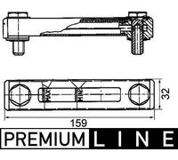 MAHLE Aftermarket Interruptor de nivel, indicador bajo nivel refrigerante (Ref: CRTX 1 000P)