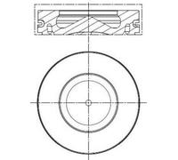 MAHLE Aftermarket Pistón para BMW: Série 3, Série 1, Série 5, X5, Série 4, X3, Série 2, X1 & MINI: MINI (Ref: 081 PI 00100 001)