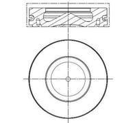 MAHLE Aftermarket Pistón para BMW: Série 3, Série 1, Série 5, X5, Série 4, X3, Série 2, X1 & MINI: MINI (Ref: 081 PI 00100 000)