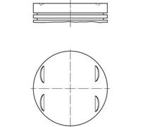 MAHLE Aftermarket Pistón para BMW: Série 7, Série 3, Série 5, Z3, Z4, X5, X3 (Ref: 083 13 00)