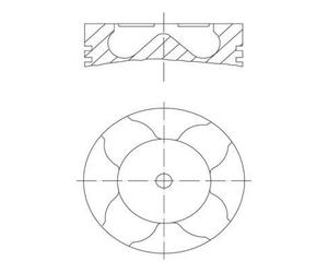 MAHLE Aftermarket Pistón para BMW: Série 7, Série 3, X5, Série 5, X3 (Ref: 081 PI 00103 001)
