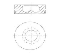 MAHLE Aftermarket Pistón para BMW: Série 7, X3, Série 3, Série 2, Série 4, Série 6, Série 5, Série 1, X1, X2, X5, X4 (Ref: 081 PI 00123 002)